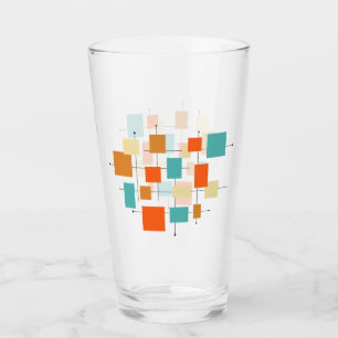 Verre Carré coloré Carrés rétro du milieu du siècle