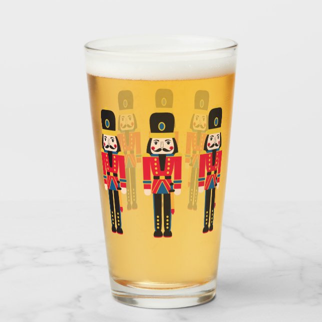 Verre Casse-noix Cadeau de Noël Beer Décoratif Tumbler (Devant (rempli))