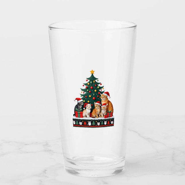 Verre Cat Christmas Funny Ugly Women Men Merry Gift (5) (Devant)