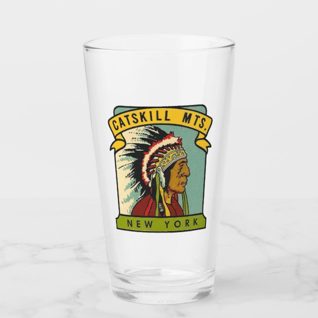Verre Catskill Mountains, New York Pint Glass (Devant)