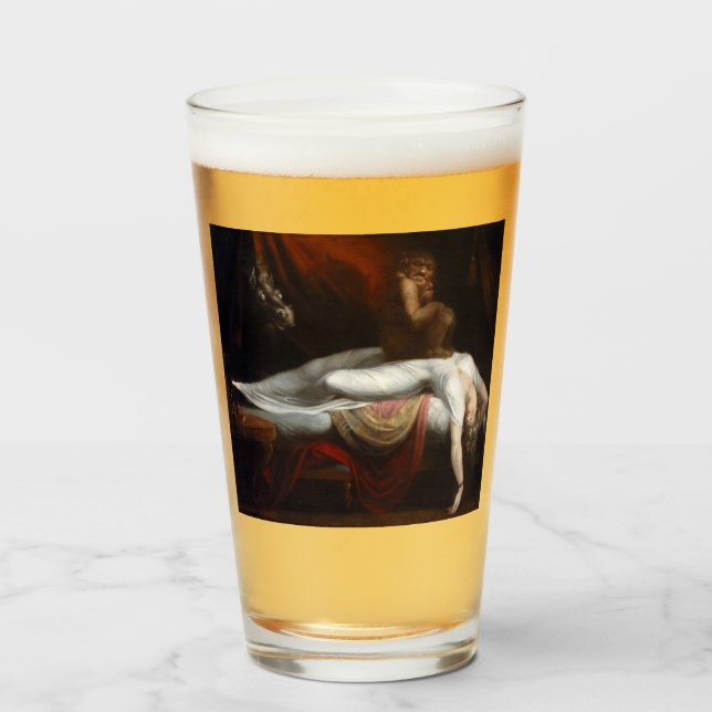 Verre Cauchemar par Henry Fuseli Gothic Macabre Dark Art (Devant (rempli))