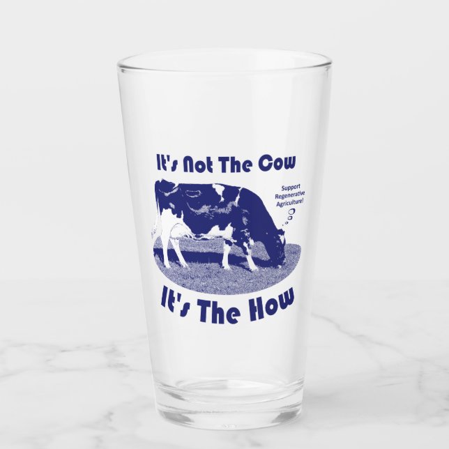 Verre Ce n'est pas la vache C'est la façon dont (Devant)