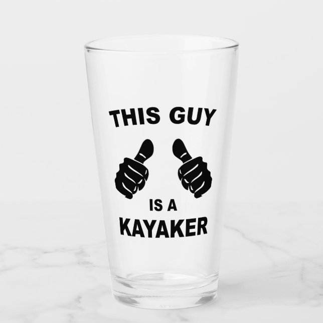 Verre Ce Type Est Kayaker (Devant)