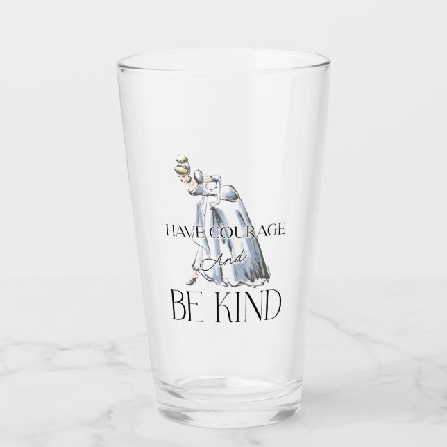 Verre Cendrillon | Avoir du courage et être gentil (Devant)