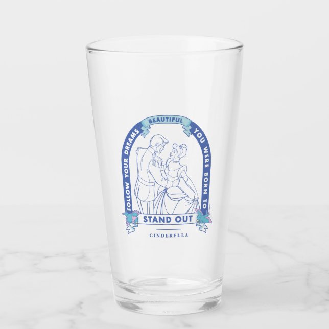 Verre Cendrillon | Suivez vos rêves (Devant)