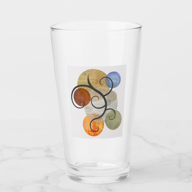 Verre Cercles à motifs contemporains (Devant)