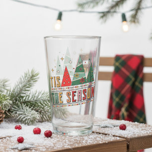 Verre C'est la saison des sapins de Noël modernes