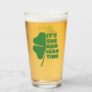 Verre C'est Shenanigan Heure St Patrick's Day Half Clove