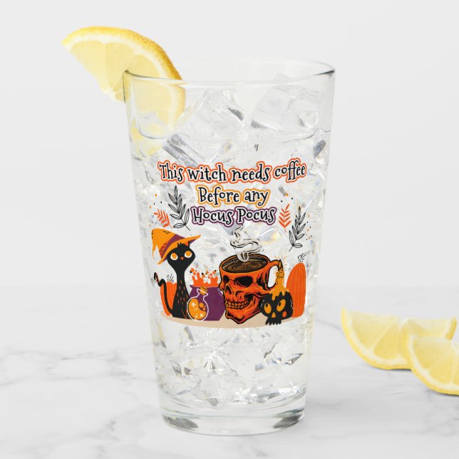 Verre Cette Sorcière A Besoin De Café Avant N'Importe Qu (Devant glace)