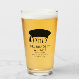 Verre Chapeau de doctorat personnalisé pour la cérémonie
