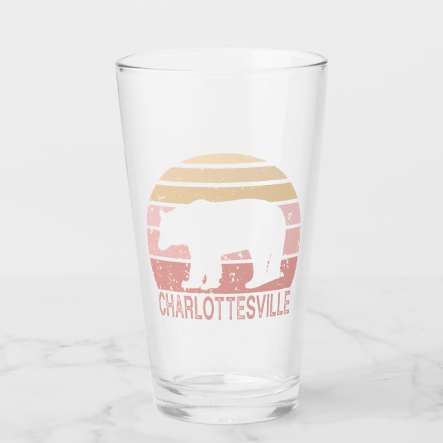 Verre Charlottesville Virginia Retro Bear (Devant)