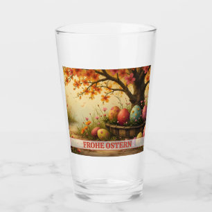 Verre Charme de fleurs printanières avec splendeur d'œuf
