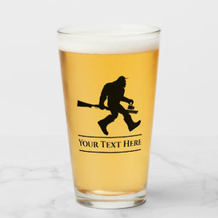 Verre Chasse Personnalisée Sasquatch Funny Beer Glass Tu