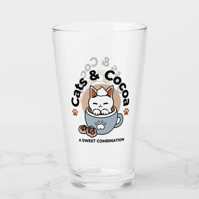 Verre Chat adorable en Mug Conception de vacances - Chat (Devant)