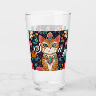 Verre Chat Bijou Couronné