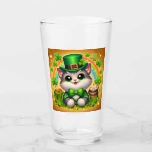 Verre Chat mignon/chaton Saint Patrick's Day