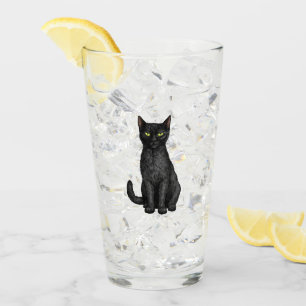 Verre chat noir