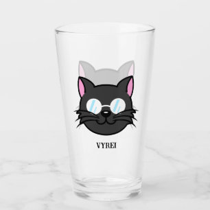 Verre Chat noir Chat noir Chat gris Chat portant des lun
