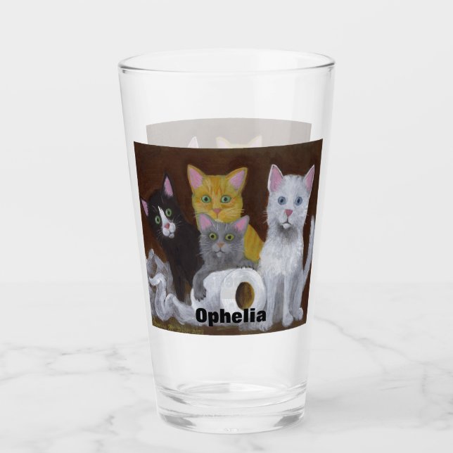 Verre Chatons Joueurs (Devant)