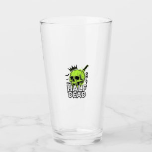 Verre Chemise à gravure vintage Halloween crâne à moitié