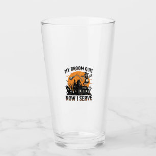 Verre Chemise d'attendant d'Halloween Balai Cassa Humour
