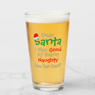 Verre Cher Père Noël : Bon À Être Naughty Noël
