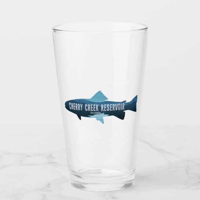 Verre Cherry Creek Réservoir Colorado Fish (Devant)