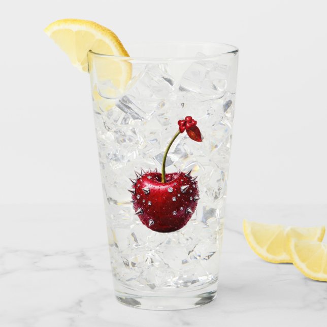 Verre Cherry Rock Style Stainless Steel Flask (Devant glace)