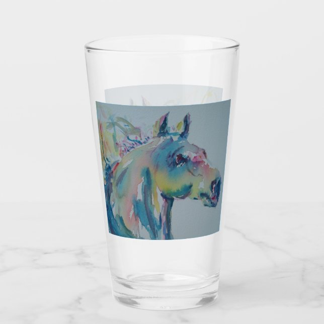 Verre Cheval de plusieurs couleurs (Devant)