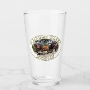 Verre Cheval et transport sur l'île Mackinac, Michigan