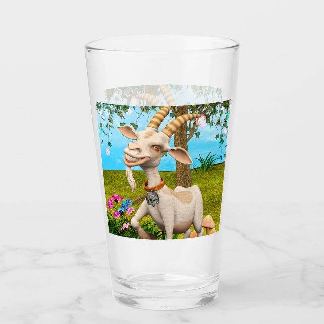 Verre Chèvre Heureuse (Devant)