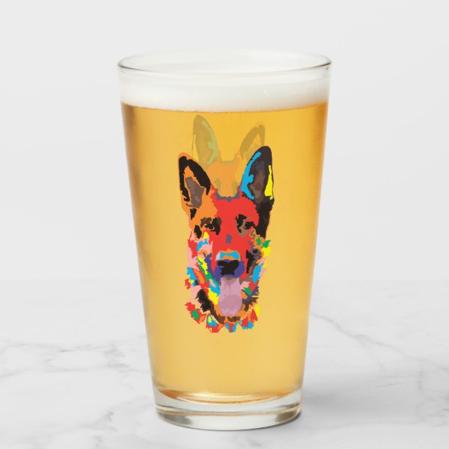 Verre chien (Devant (rempli))
