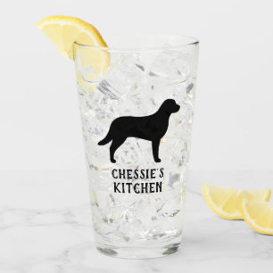 Verre Chien de Chesapeake Bay Retriever Silhouette Chess