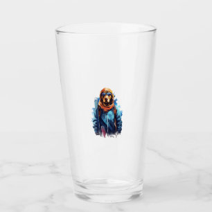 Verre Chien de ski dans des lunettes de ski  5