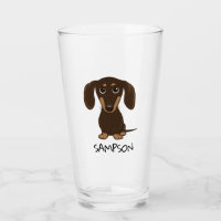 Chien mignon de saucisse du teckel | de chocolat