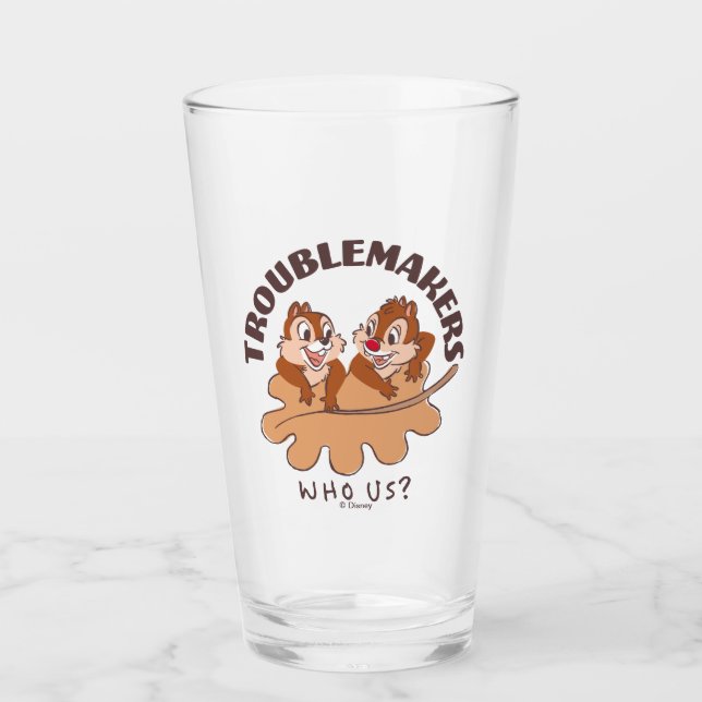 Verre Chip & Dale Troublemakers (Devant)
