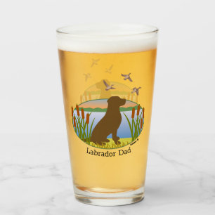 Verre Chocolat Labrador Bird Dog Sunset