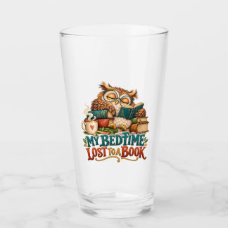 Verre Chouette liseuse endormie – Humour pour amoureux d
