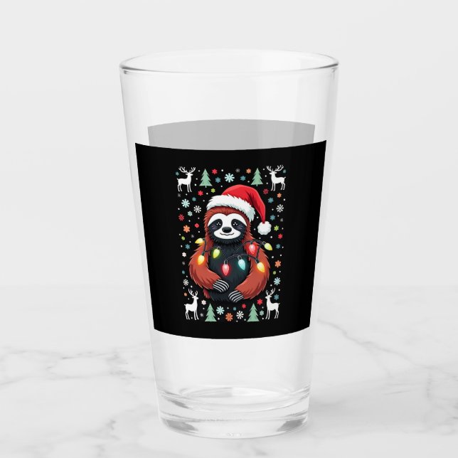 Verre Christmas Shirt for Sloth Lover Gift Santa Buffalo (Devant)