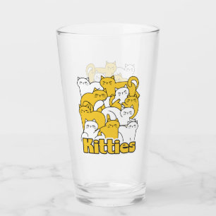 Verre Chubby Kitties Design - Cat Art adorable