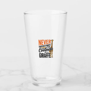 Verre Citation de girafe drôle design vintage vecteur T-