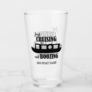 Verre Citation drôle de péniche de canal pour boire