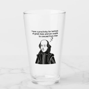 Verre Citation drôle de Shakespeare