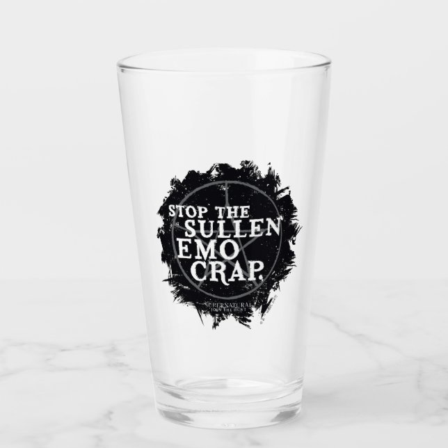 Verre Citation surnaturelle "Emo" (Devant)