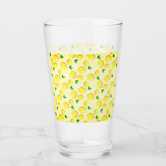 Verre Citrons jaunes frais (Devant)