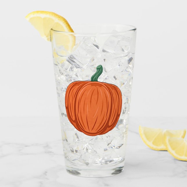 Verre Citrouille d'automne (Devant glace)