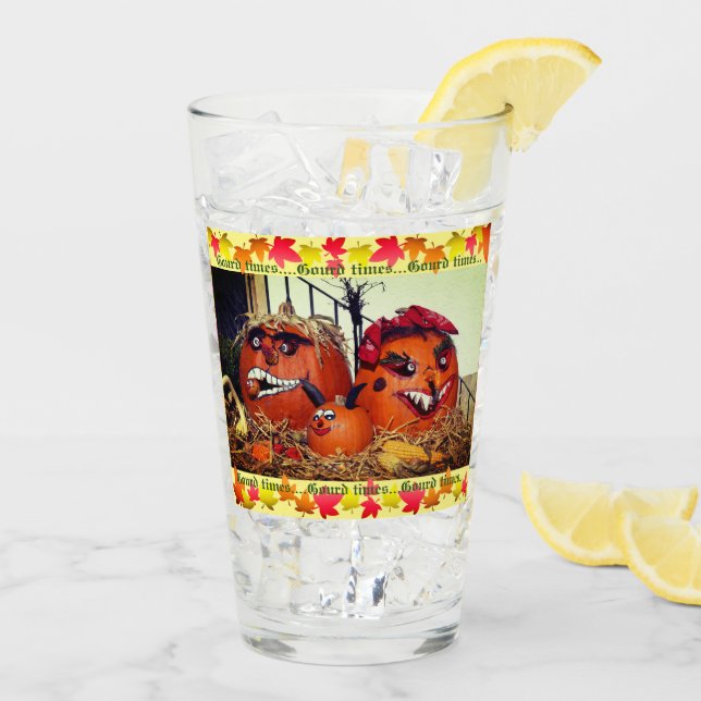 Verre Citrouille d'automne (Dos glace)