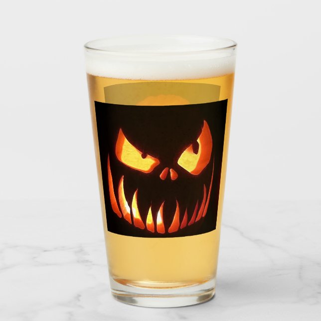 Verre Citrouilles d'Halloween (Devant (rempli))