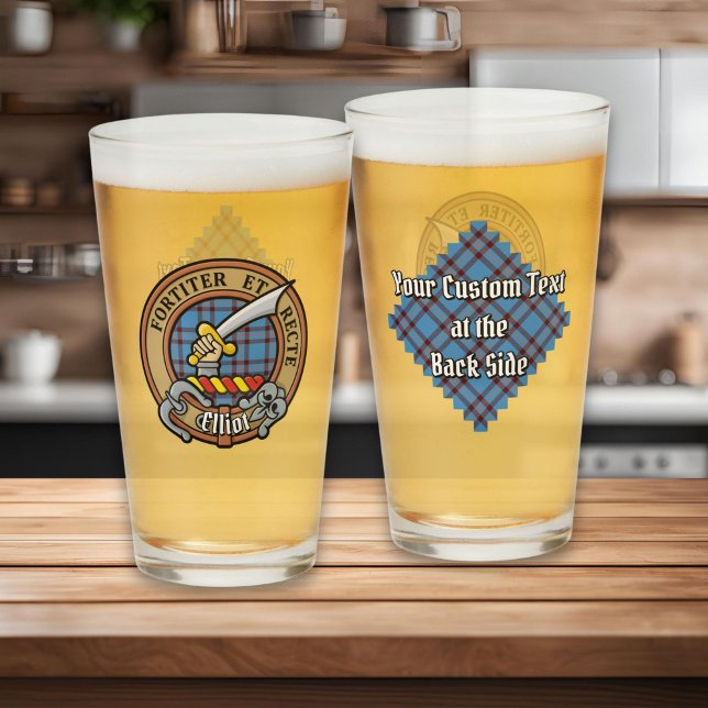 Verre Clan Elliot Crest sur le tarte antique (Créateur téléchargé)