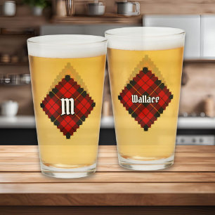 Verre Clan Wallace Tartan Glass